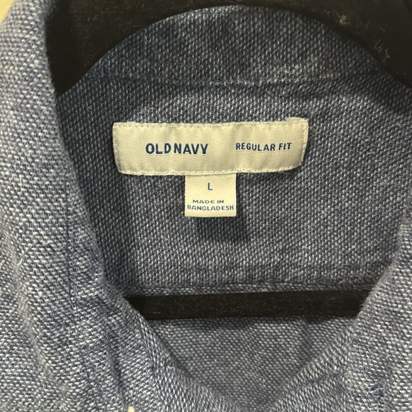 Men’s Old Navy Mariner Overshirt Medium Blue Heather-Size L - Picture 3 of 5